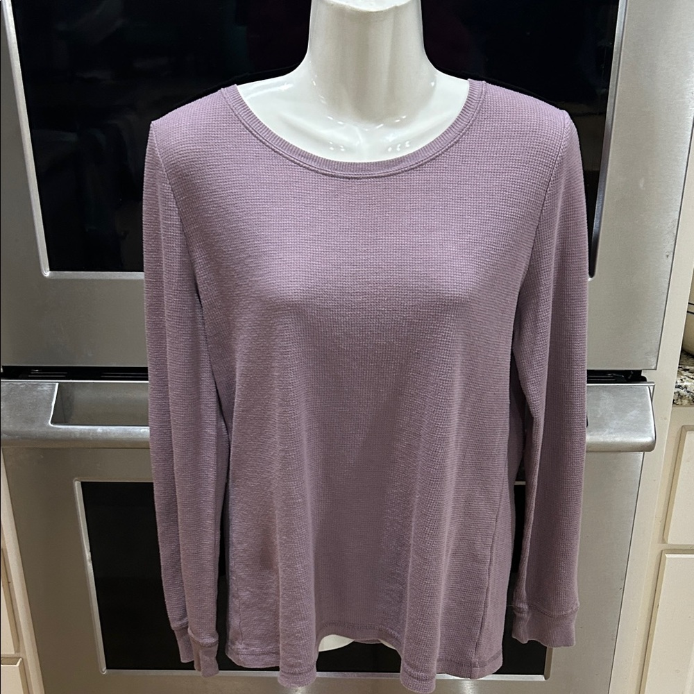 Gilligan & O'Malley Purple Long Sleeve Women's Top